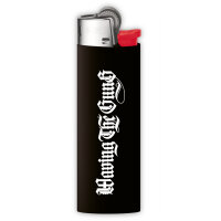 Waving the Guns - Kalligraphie Feuerzeug Bic schwarz